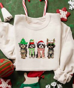 Cool Shih Tzu Christmas Sweatshirt Lovely Unique Xmas Gift