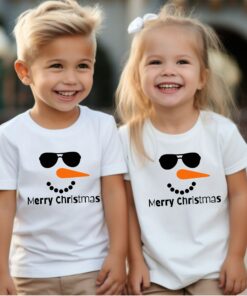 Cool Snowman Face Funny Christmas Sweatshirt