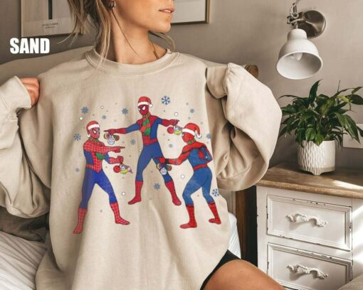 Cool Spiderman Pointing Meme Christmas Sweatshirt