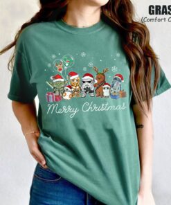 Cool Star Wars Characters Merry Christmas Sweatshirt Lovely Unique Xmas Gift