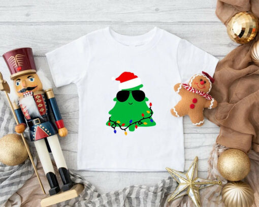 Cool Tree With Black Glass Kids Christmas Sweatshirt Lovely Unique Xmas Gift