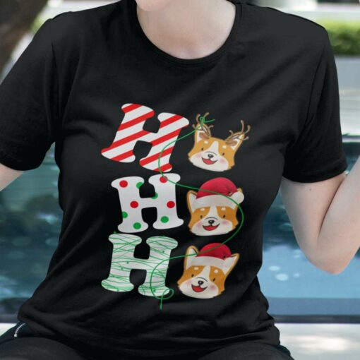 Corgi Ho Ho Ho Christmas T-shirt