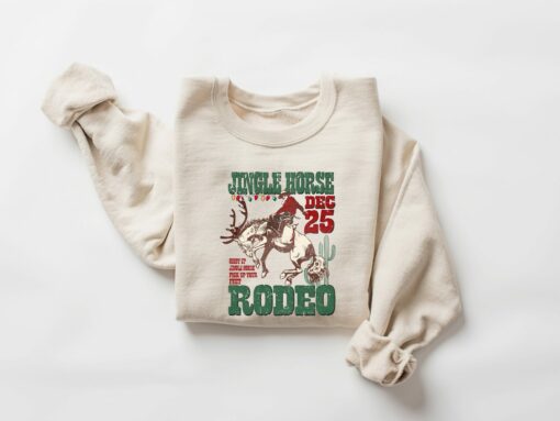 Cowboy Jingle Horse Pick Up Your Feet Christmas Sweatshirt Lovely Unique Xmas Gift