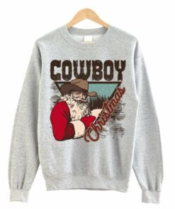 Cowboy Santa Christmas Sweatshirt