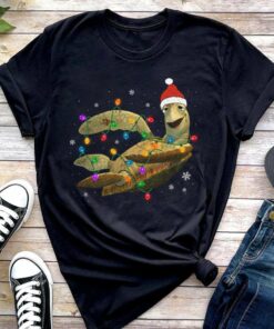Crush Turtle Christmas Lights T-Shirt Finding Nemo