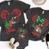 Custom Disney Castle Mickey Minnie Ears Merry Christmas Sweatshirt Cute Xmas Gift