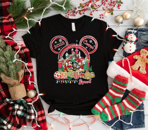 Custom Disneyland Matching Family Christmas Squad Pajamas 2023 Sweatshirt Unique Xmas Gift