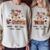 Custom Nana And Grandpa Christmas Sweatshirt For Grandma Kids Holiday