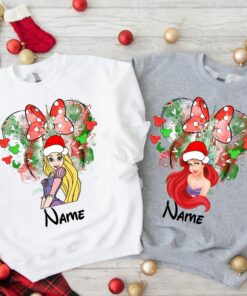 Customs Disneyland Christmas Belle Snow White Cute Princess Sweatshirt