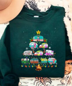 Cute Camping RV Christmas Sweatshirt