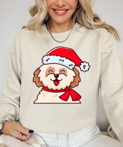 Cute Cat And Dog Christmas Sweatshirt Lovely Unique Xmas Gift
