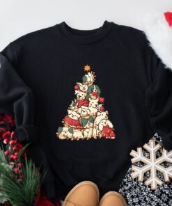 Cute Christmas Dogs Tree With Sweatshirt Lovely Unique Xmas Gift