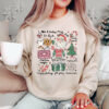 Cute Christmas Doodles Sweatshirt Trendy Humor Unique Xmas Gift