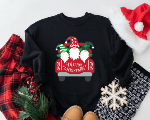 Cute Christmas Gnome Sweatshirt Lovely Unique Xmas Gift