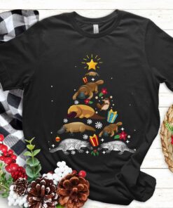 Cute Christmas Platypus Christmas Tree Humor Unique Xmas Gift