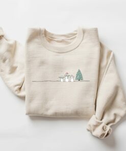 Cute Christmas Three Snowman Sweatshirt Unique Xmas Gift