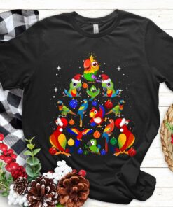 Cute Colorful Parrots Christmas Sweatshirt Lovely Unique Xmas Gift