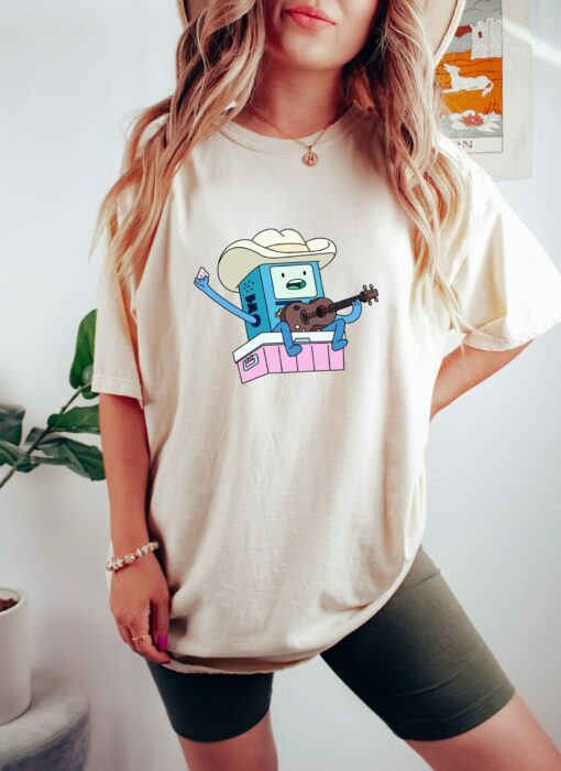 Cute Cowboy YeeHaw BMO Cartoon Sweatshirt Lovely Unique Xmas Gift