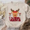 Cute Custom Name Christmas Grandma Reindeer Sweatshirt Lovely Unique Xmas Gift