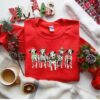 Cute Dalmatian Dog Christmas With Lights Sweatshirt Lovely Unique Xmas Gift