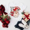 Cute Dear Santa Just Bring Coffee Christmas Sweatshirt