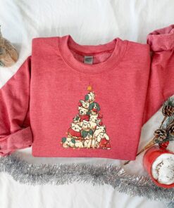 Cute Dog Christmas Tree Merry Xmas Sweatshirt