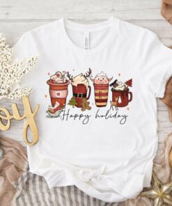 Cute Elf Christmas Coffee Lover T-Shirt
