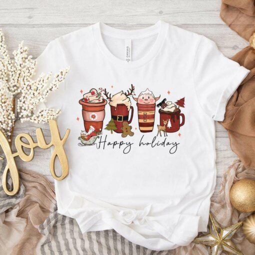 Cute Elf Christmas Coffee Lover T-Shirt