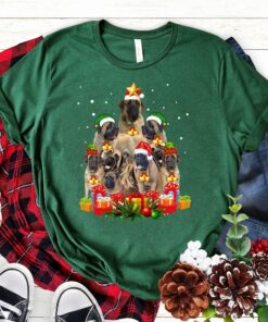Cute English Mastiff Dog Christmas Tree Sweatshirt Lovely Unique Xmas Gift