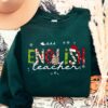 Cute English Teacher Christmas Sweatshirt Unique Xmas Gift