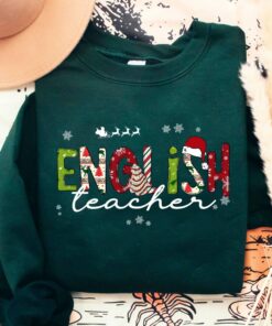 Cute English Teacher Christmas Sweatshirt Unique Xmas Gift