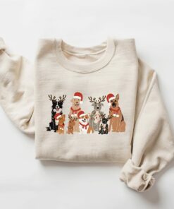 Cute Friendly Dog Owner Christmas Sweatshirt Funny Unique Xmas Gift