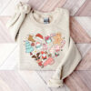 Cute Gingerbread Doodles Christmas Sweatshirt Lovely Unique Xmas Gift