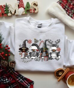 Cute Grey Christmas Afro Gnomies Sweatshirt