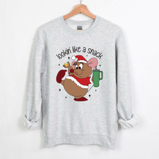 Cute Gus Gus Disneyland Christmas Looking Like A Snack Sweatshirt Funny Unique Xmas Gift