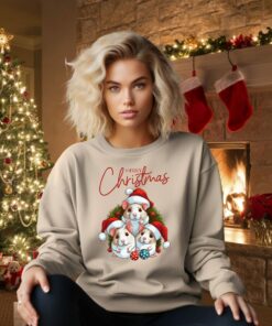 Cute Hamsters Santa Mouse Merry Christmas Sweatshirt