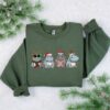 Cute Hippopotamus Christmas Light Sweatshirt Lovely Unique Xmas Gift