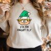 Cute I’m an Angry Elf Christmas Sweatshirt Funny Unique Xmas Gift