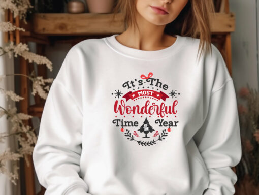 Cute It’s The Most Wonderful Time Of The Year Unisex Gildan Cotton Sweatshirt Unique Xmas Gift