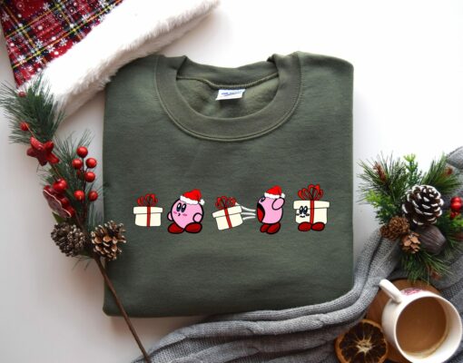 Cute Kirby Funny Christmas Gift Sweatshirt Unique Xmas Gift