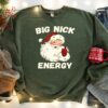 Cute Men Funny Santa Nick Energy Christmas Sweatshirt