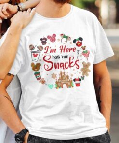 Cute Mickey I’m Here For The Snacks Christmas T-shirt