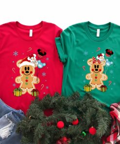 Cute Mickey Minnie Gingerbread Cookies Christmas Sweatshirt