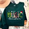 Cute Music Teacher Christmas Sweatshirt Unique Xmas Gift