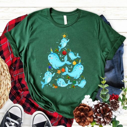 Cute Narwhal Christmas Sweatshirt Funny Unique Xmas Gift