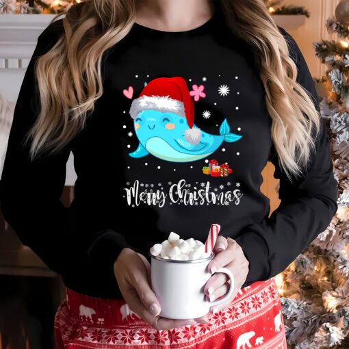 Cute Narwhal Christmas Sweatshirt Lovely Unique Xmas Gift