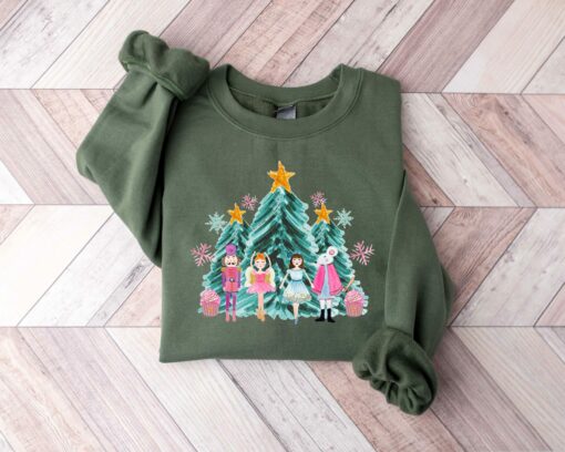 Cute Nutcracker Sweatshirt Christmas Disney Family Tree Lovely Unique Xmas Gift