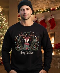 Cute Reindeer Merry Christmas Sweatshirt