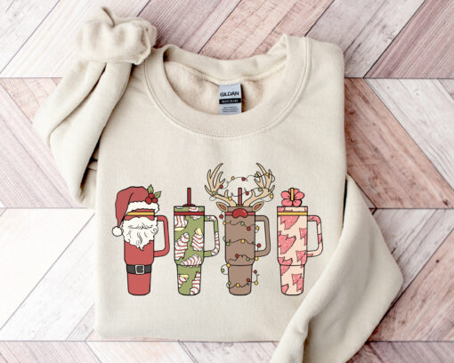 Cute Retro Obsessive Cup Disorder Christmas Sweatshirt Unique Xmas Gift