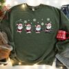 Cute Santa Claus Gym Workout Christmas Sweatshirt Lovely Unique Xmas Gift